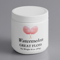 Great Western Great Floss 1 lb. Container Pink Watermelon Cotton Candy Concentrate Sugar - 12/Case