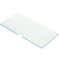 Cal-Mil 831-SQ Square Glass Shelf for Pillar Risers - 19 3/4" x 10" x 1/4"