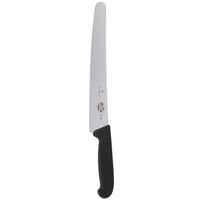 Victorinox 5.2933.26-X10 10 1/4 inch Curved Serrated Bread Knife with Fibrox Handle