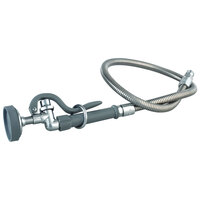 T&S B-0100-32H 1.15 GPM Spray Valve with 32 inch Stainless Steel Hose and 1/2 inch NPT Male Connection