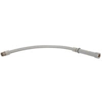 T&S B-0024-H 24 inch Stainless Steel Flex Hose Assembly with Handle and Polyurethane Liner