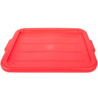 Vollrath 1522-C02 Traex® Color-Mate Red Recessed Food Storage Box Lid - 20 inch x 15 inch