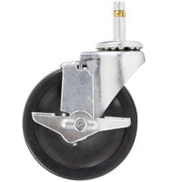 Vollrath 26961-1 Equivalent 4 inch Swivel Caster with Brake for Vollrath Stands and Carts