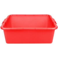 Vollrath 1517-C02 Traex® Color-Mate Red Perforated Drain Box - 20" x 15" x 7"