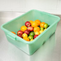 Vollrath 1527-C19 Traex® Color-Mate Green Food Storage Box - 22 inch x 15 3/4 inch x 7 inch