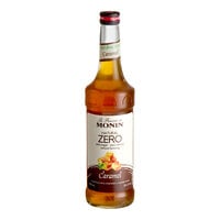 Monin Zero Calorie Natural Caramel Flavoring Syrup 750 mL - 6/Case