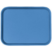 Cambro 1014FF168 10 inch x 14 inch Blue Customizable Fast Food Tray - 24/Case