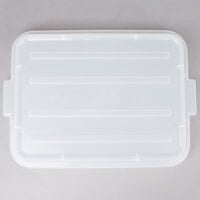 Vollrath 1500-C13 Traex® Color-Mate Clear Raised Snap-On Food Storage Box Lid - 20 inch x 15 inch x 2 1/2 inch