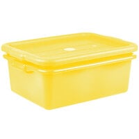 Vollrath 1507-C08 20 inch x 15 inch x 7 inch Traex® Color-Mate Yellow Polypropylene Food Storage Combo Set with Standard Lid