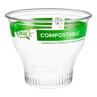 EcoChoice 12 oz. Compostable Clear PLA Dessert Cup - 500/Case