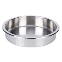 American Metalcraft Stainless Steel 6.5 Qt. Round Food Pan for Chafers