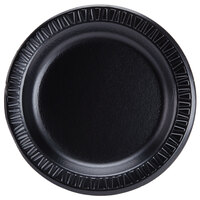 Dart 7PBQR Quiet Classic 7 inch Black Laminated Round Foam Plate - 1000/Case