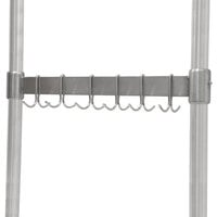Advance Tabco UB-30 Stainless Steel Leg Mounted Pot Rack for 30 inch Wide Work Tables with Undershelf