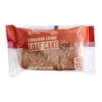 Otis Spunkmeyer Individually Wrapped Cinnamon Crumb Loaf Cake 4 oz. - 24/Case