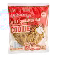Otis Spunkmeyer Individually Wrapped Frozen Apple Cinnamon Oatmeal Cookie 4 oz. - 24/Case