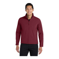 Port Authority J317 Unisex Customizable Maroon Core Soft Shell Jacket - Small