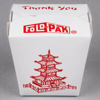 Fold-Pak 26MWPAGODM 26 oz. Pagoda Chinese / Asian Microwavable Paper Take-Out Container - 450/Case