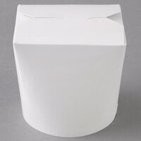 SmartServ 26SSPLAINM 26 oz. White Microwavable Paper Take-Out Container - 500/Case