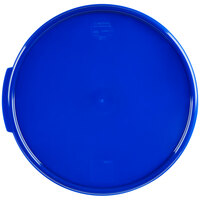Carlisle 1077360 Blue Lid for 12, 18, 22 Qt. Clear Round Containers