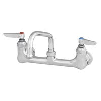 T&S B-0232-EE Wall Mounted Pantry Faucet with 8 inch Adjustable Centers, 6 inch Swing Nozzle, and EE Connections