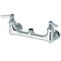 T&S B-0230-CR-LN Wall Mounted Pantry Faucet Base with 8" Adjustable Centers and Cerama Cartridges