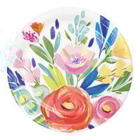 Creative Converting 7" Round Fragrant Floral Paper Plate - 96/Case