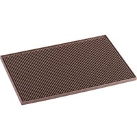 Choice 12" x 18" Brown Bar Mat