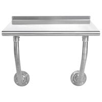 Advance Tabco FSS-W-240 24" x 30" Stainless Steel Wall Mounted Table
