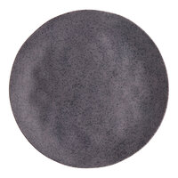 Acopa Cavern 8 1/2" Dark Gray Round Melamine Plate - 12/Case