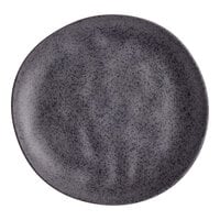Acopa Cavern 7 3/4" Dark Gray Round Melamine Plate - 24/Case