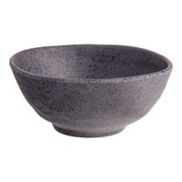 Acopa Cavern 8 oz. Dark Gray Round Melamine Bowl - 12/Case