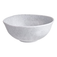 Acopa Cavern 48 oz. Light Gray Round Melamine Bowl - 12/Case