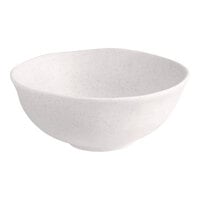 Acopa Cavern 48 oz. White Round Melamine Bowl - 12/Case