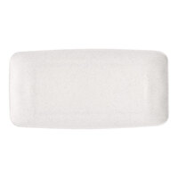 Acopa Cavern 14 7/8" x 7 1/2" White Rectangular Melamine Platter - 12/Case
