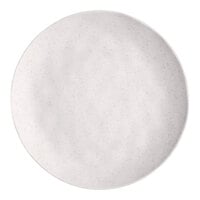 Acopa Cavern 8 1/2" White Round Melamine Plate - 12/Case