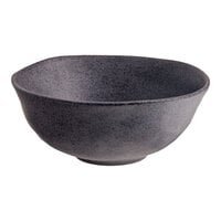 Acopa Cavern 48 oz. Dark Gray Round Melamine Bowl - 12/Case