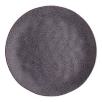 Acopa Cavern 10 1/4" Dark Gray Round Melamine Plate - 12/Case