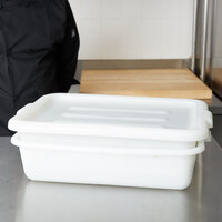 Choice 20 inch x 15 inch x 5 inch Bus Tub / Food Storage Drain Box Set