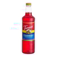 Torani Strawberry Flavoring / Fruit Syrup Plastic Bottle 1 Liter