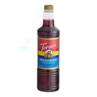 Torani Huckleberry Flavoring / Fruit Syrup Plastic Bottle 1 Liter