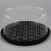 D&W Fine Pack G27-1 9 inch 2-3 Layer Cake Display Container with Clear Dome Lid - 10/Pack