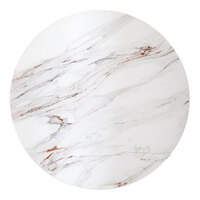 Superior Surfaces 36" Round Brown Calcatta Eased Edge Indoor Table Top