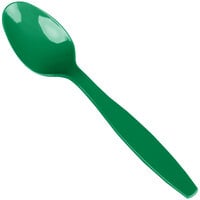Creative Converting 6 1/8" Emerald Green Heavy Weight Plastic Spoon - 288/Case