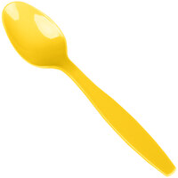 Creative Converting 6 1/8" School Bus Yellow Heavy Weight Plastic Spoon - 288/Case