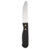 American Metalcraft KNF6 5 inch Jumbo Stainless Steel Steak Knife with Plastic Handle - 12/Case