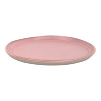 Front of the House Mezze® 7 1/2" Guava Two-Tone Round Porcelain Plate - 12/Case
