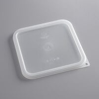 Cambro CamSquares® 6 and 8 Qt. Translucent Square Polypropylene Food Storage Container Seal Lid