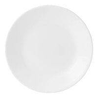 Corelle Essentials 6 3/4" Round Glass Bright White Coupe Plate - 36/Case