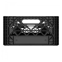 Black Mini Super Crate - 14 1/2" x 14 1/2" x 7 1/2"