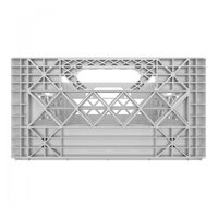 Gray Mini Super Crate - 14 1/2" x 14 1/2" x 7 1/2"